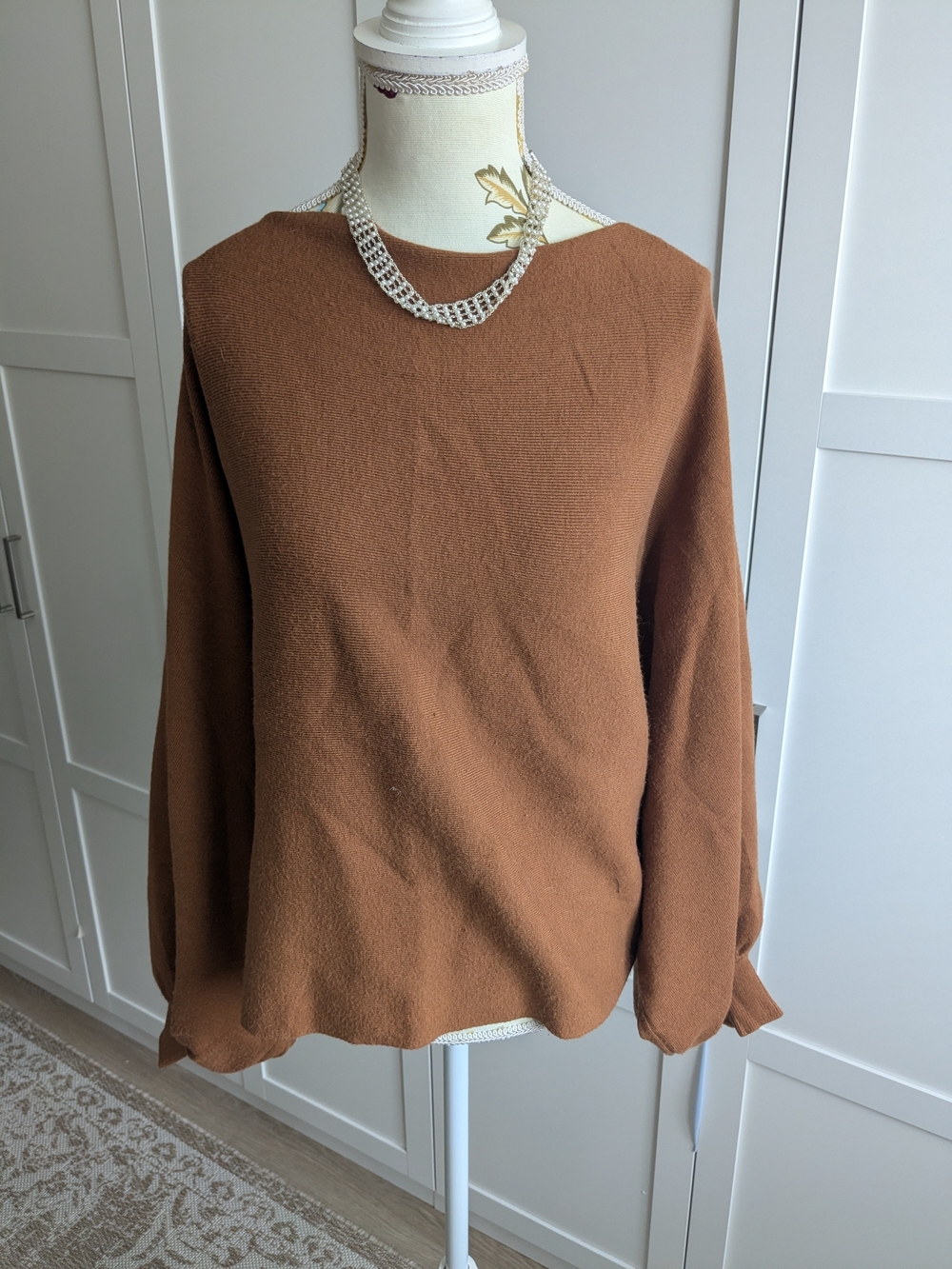 Forever 21 Rust Brown Crewneck Sweater